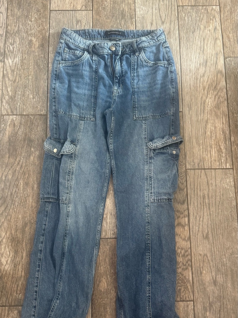 Aeropostale Blue Denim Cargo Pants
